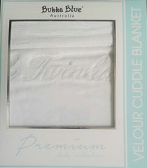 Bubba Blue Velour Blanket - Twinkle Range