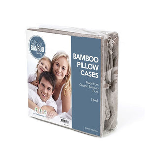 Bamboo Pillow Case Standard Size - Cool Grey