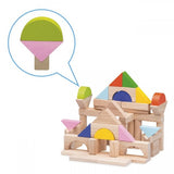 50pc Wooden Building Blocks