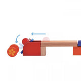 Wooden Trix Tracks Throw & Roll