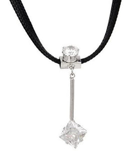 Fashionable Choker Necklace with Stone Pendant