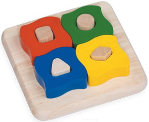 Wooden Match & Touch Building Blocks