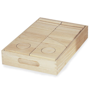 Wooden Unit Blocks 55 pieces