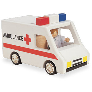 Wooden Toy Ambulance