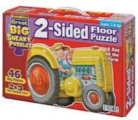 A Day on The Farm Two Sided Floor Puzzle 46 Piece