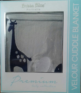 Bubba Blue Velour Blanket - Savanna Range