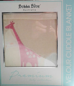 Bubba Blue Velour Blanket - Savanna Range