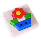 Wooden Flower Tray Blocks