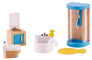 Family Bathroom Wooden Toy