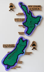 Map Aotearoa / New Zealand Magnetic