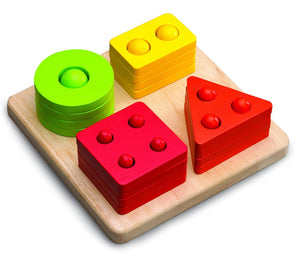 Wooden Counting Shape Sorter