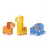 Wooden Build & Play Safari Animal Set