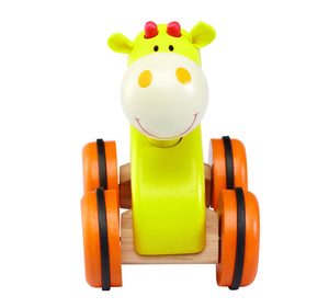 Wooden Wheely Giraffe