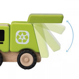 Wooden Toy Mini Recycling Truck