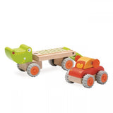 Wooden Toy Crocodile Trailer